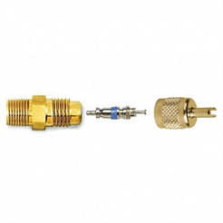 Штуцер сервисный с ниппелем MV-1414 (AVU-45) (1/4"SAE x 1/4" NPT, колпачок 31505-B-01-01)