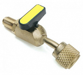 Вентиль для запр. шланга CV 02 Male 1/4"SAE Female 5/16"SAE 45°