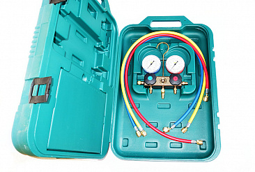 Манометр. станция R-410 BM2-3-DS со шлангами, REFCO