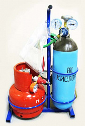 Пост кислородно-пропановый BC-5LOxy/5LPr (R) на роликовых опорах